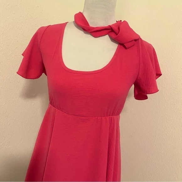 Anthropologie (See You Monday) Women’s Size Small Hot Pink Mini Dress NWT - Picture 3 of 11